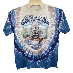 Liquid Blue Grateful Dead Carpet Ride Tie-Dye‎ T-Shirt Men's Size 2XL